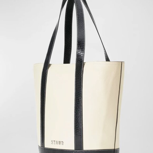 New STAUD Allora Leather Tote Bag - Picture 13 of 13